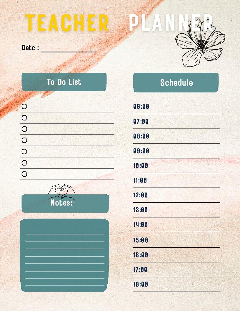 Планування дня "Teacher's Planner" | Інтерактивні матеріали. Англійська ...