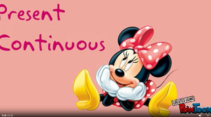 Відео. Grammar rule "Present Continuous with Minnie".