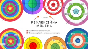 Рефлексійна мішень. Набір для проведення рефлексії діяльності з використанням прийому