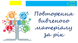 Повторення вивченого матеріалу за рік