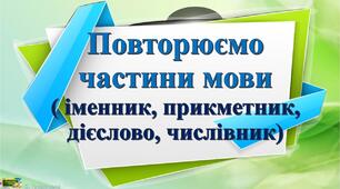 Частини мови
