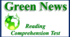 Green News. Reading Comprehension Test