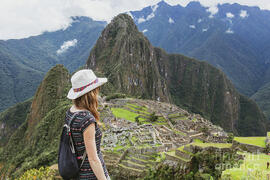 Girl at Machu Picchu, Peru Photograph by Jekaterina Sahmanova - Pixels