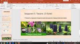 Контрольна  робота №2  «Різноманітність рослин» 6 клас