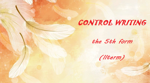 Control Writing