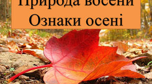 Природа восени