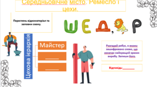 Робочі аркуші для учнів 7 класу з всесвітньої історії до теми "Середньовічний світ Західної Європи(частина ІІ)".