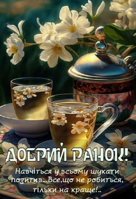 Добрий ранок, все що не робиться, тільки на краще!