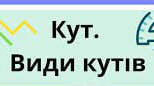 Повторення.Тестування за темою-Кут та його види