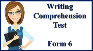 Writing  Test. Form 6
