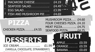 Ordering food in a café (listening skills)