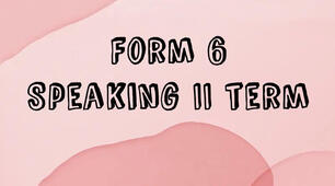 Speaking Comprehension Test (Term II). Form 6 (copy)
