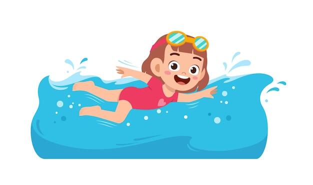 Swimming Cartoon Images - Free Download on Freepik