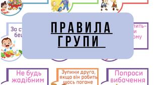 Ілюстрації «Правила групи» для дошкільнят