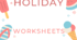 Summer holiday // worksheets