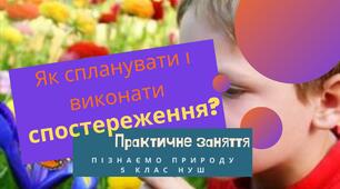 Презентація "Як спланувати та виконати спостереження?"