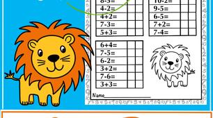 Дидактичний матеріал «Count - Read. English reading