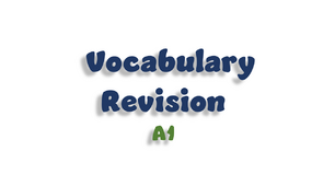 Vocabulary Revision (Grade 2)