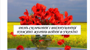 Презентація на тему "День скорботи і вшанування пам'яті жертв війни в Україні"