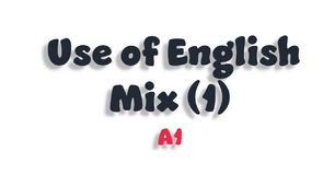Use of English Mix - 1 (A1)