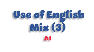 Use of English Mix - 3 (A1)