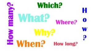 Word order in questions