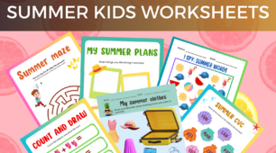 Робочі аркуші "Summer kids worksheets"