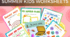 Робочі аркуші "Summer kids worksheets"