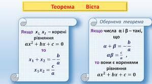 Квадратні рівняння. Теорема Вієта
