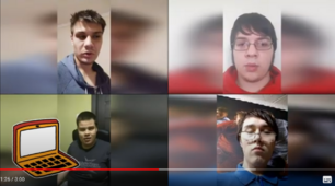 Привітання вчителів від учнів 12/А класу та президента шкільної ради ХСШ ім. В. Г. Короленка