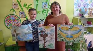 Онлайн - виставка дитячих малюнків "Зустрічаємо весну разом" березень 2023 р